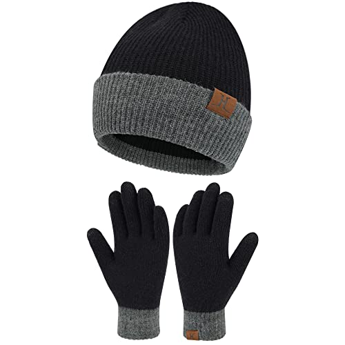 Set de gorro y guantes de pantalla compatibles con pantallas táctiles por 2,50€