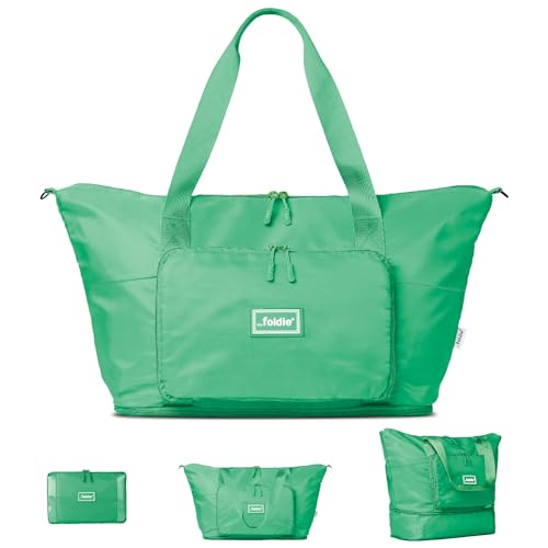 The Foldie Foldable Travel Bag for Women - 40L Weekender Bag with Multiple Pockets - Carry On...