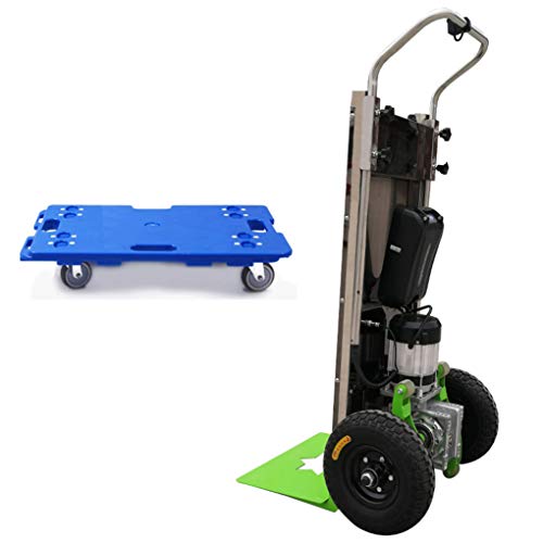 XH-Tool Portable Climbing Cart & Electric Stair Climbing Cart, Folding Hand Truck Heavy Duty, 850 Watt Motor - 48V Battery- Electric Hoist - Load up to 200 kg