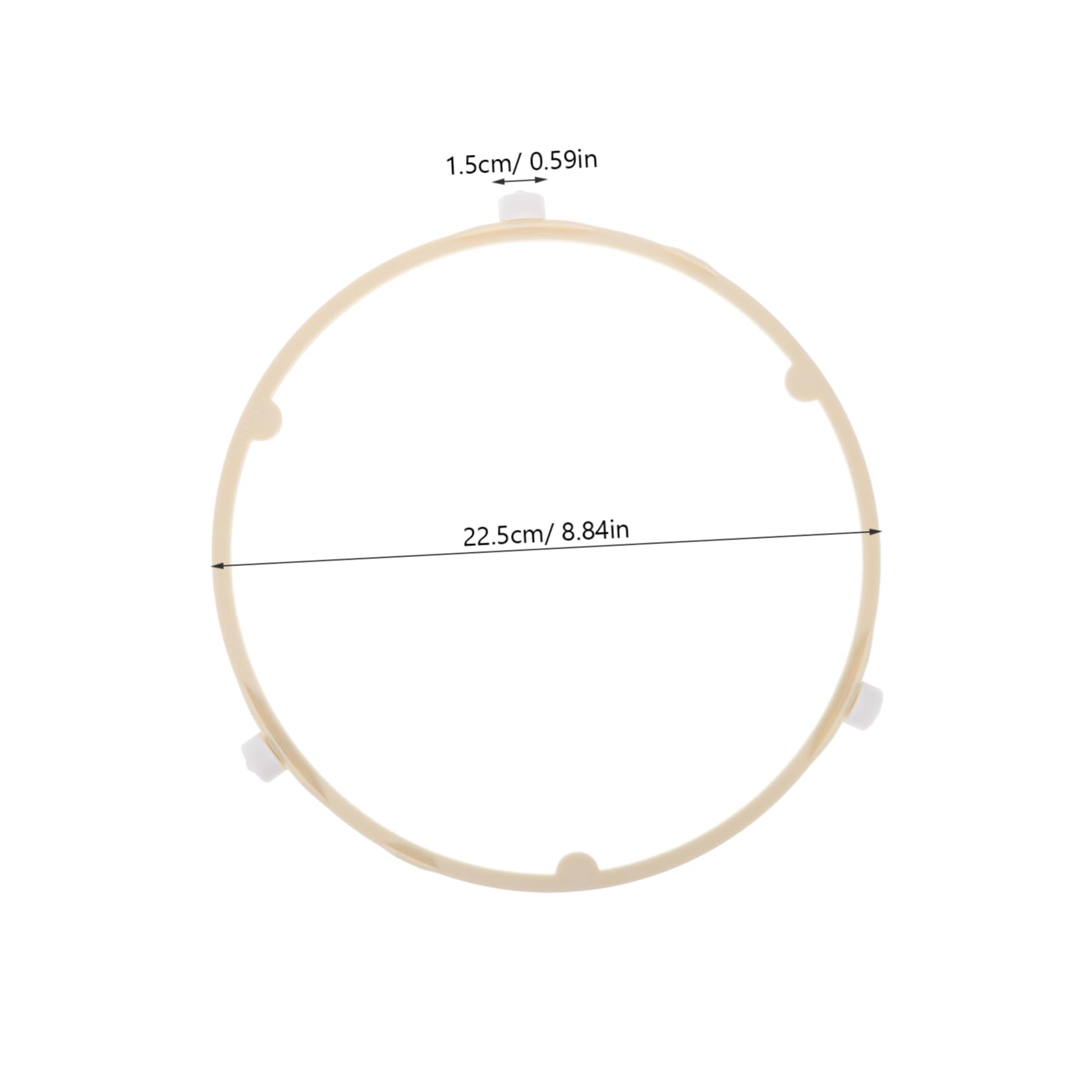 OUNONA Microwave Oven Stand Turntable for Microwave Oven Wheels Microwave Turntable Coupler Microwave Turntable Ring Microwave Turntable Tray Support Microwave Roller Ring Plastic White