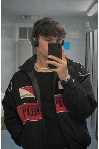 Image of ZYROX BLACK F1 RACING STREETWEAR JACKET