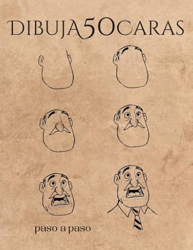 DIBUJA 50 CARAS PASO A PASO: Cuaderno de práctica para amantes del dibujo artístico. Regalo indicado para dibujantes de comics e historietistas aficionados o avanzados. | Ya disponible en tu tienda friki favorita! En mundofriki.es!