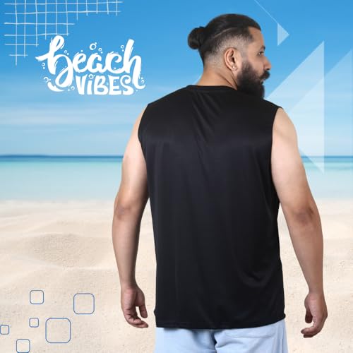 Image of Sleeveless T Shirts for Men - Gym Vest, Sando Tank Top Wear, Workout Baniyan, Stringers Inner Shirt, Bodybuilding Tshirts, Sports Tshirt Vests, Stylish Tanks Tops