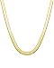 Jstyle Stainless Steel Necklace for Men Women Nickel-Free Herringbone Chain 16" Golden Tone