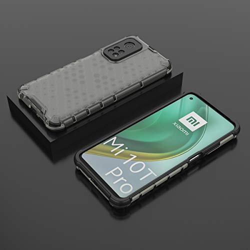 Image of Glasgow | for Mi 10T Honeycomb Pattern Back Case Cover for Mi 10T - Black