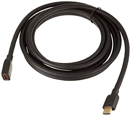 Image of AmazonBasics High-Speed Male to Female HDMI Extension Cable-10 Feet,Black