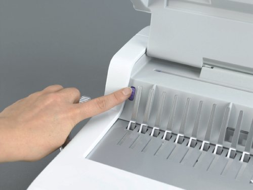 Fellowes 5620701 Kleinbüro Plastikbindegerät Pulsar-E 300 weiß/Silber, elektrisch