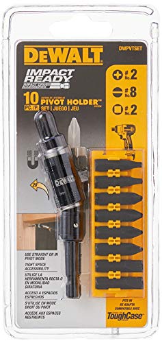 DEWALT DWPVTSET Pivot Holder Set with Bit Bar 10-Piece