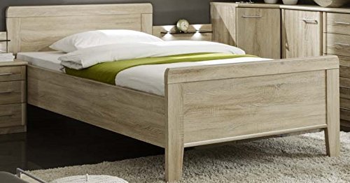 Preisvergleich Produktbild Seniorenbett Komfortbett 90x190 Eiche trüffel höhenverstellbar - (3120)