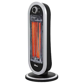 Foto di Ardes Ar4B01 Stufa Carbonio Oscillante Tizzo 900W, Stufa Carbonio, Argento Nero