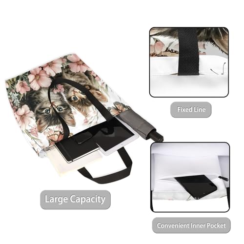 Cute Tote Bag for Women Large Shoulder Bag for Work Travel Shopping, Personalized Canvas Tote Bag Best Gifts2