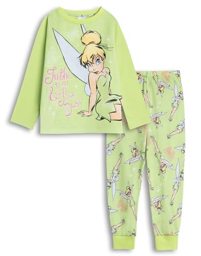 Disney Pyjama Vert à Manches Longues et Jambes Longues Fée Clochette pour Fille | Imprimé...