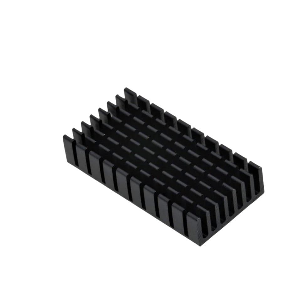 Aluminium Heat Sink 5pcs Heatsink Radiator Cooler Radiator 50x25x10MM Black Slot for Amplifier Transistor