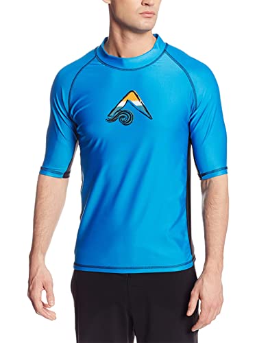 Kanu Surf Men's Mercury UPF 50+ Short Sleeve Sun Protective Rashguard Swim Shirt