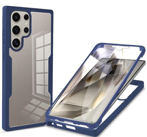 Coque Samsung Galaxy S25 Ultra bleu antichoc SM-S938B/DS protection écran intégrale