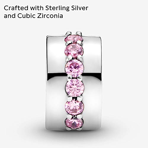 Pandora Colours Sparkling Row clip charm antitopes para fijar abalorios 3