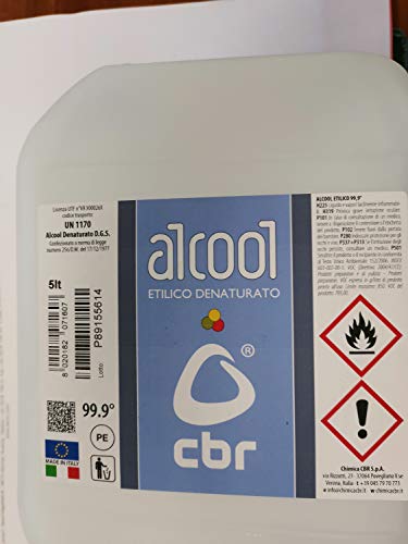 Alcohol ETILICO DENATURADO 99,9° LT.5
