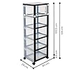 Iris Ohyama, Tour de rangement à Roulettes en Plastique, 5 Grands Tiroirs, Noir, Ouverture Facile, Meuble de Rangement, Papeterie, pour Chambre, Salle de Bain, École & Bureau, Sans BPA, DC-305 #2