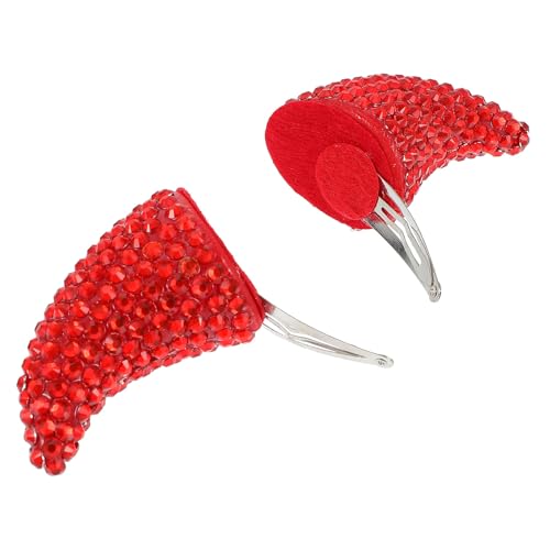 Pinces cornes de diable rouges pour éviter les serre-têtes douloureux