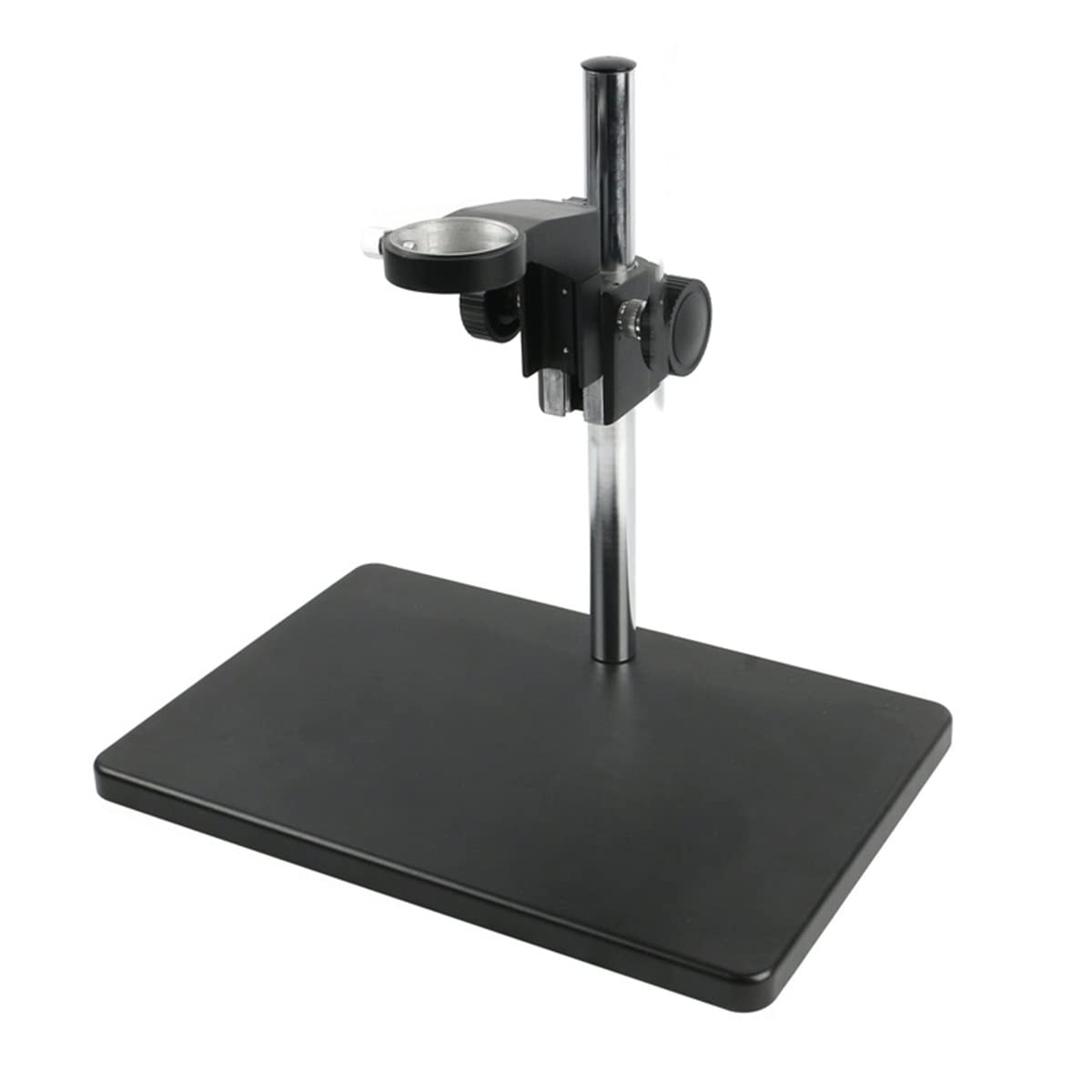Microscope Big Size Heavy Duty Adjustable Boom Large Stereo Arm Table Stand 50mm Ring Holder(A)
