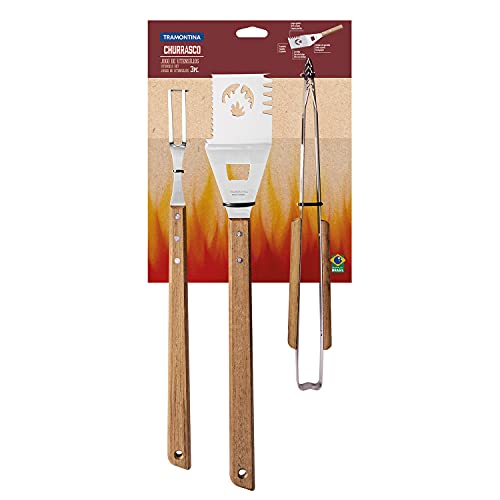 Tramontina 3 Pc. Herramientas para BBQ miniatura 4