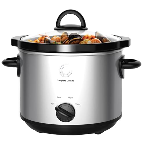 Complete Cuisine Slow Cooker with Adjustable Temp...