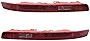 Astra Depot 3D Optic Red Rear Left Right Bumper Reflector Brake Tail Light Assembly OE Replacement for Audi Q7 2007-2015