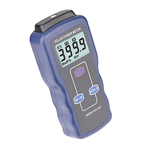 yeacher SM206 4 1/2 LCD Display Medidor de energia solar Medidor de energia de luz solar W / m² Btu
