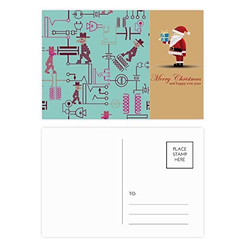 Cartes postales circuit électrique et père Noël pour correspondance originale