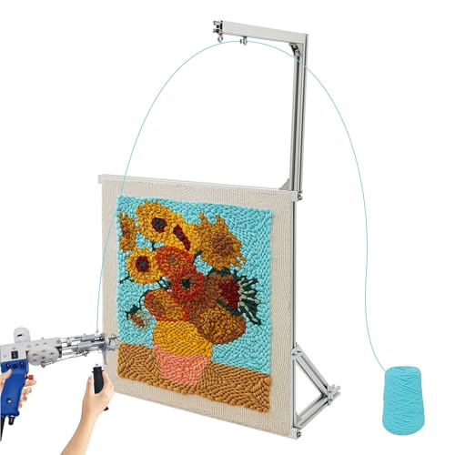 35.43Inch Rug Tufting Frame Kit, Tufting Frame Rug Tufting Kit, DIY Creative Rugs Tool, Aluminum Metal Tufting Frame, for Carpets Tapestry Making Sewing