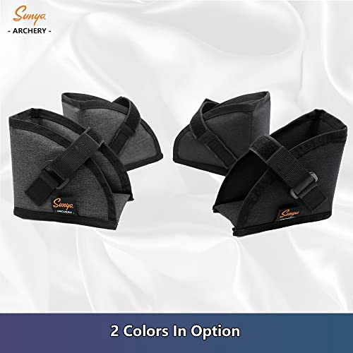 Sunya Compound Bow Cam Protectors Soft Or Hard Bow Case Cover Cam Guards Cam Pockets For Compound Bows Bag As Accessory (Grey) #TOP6