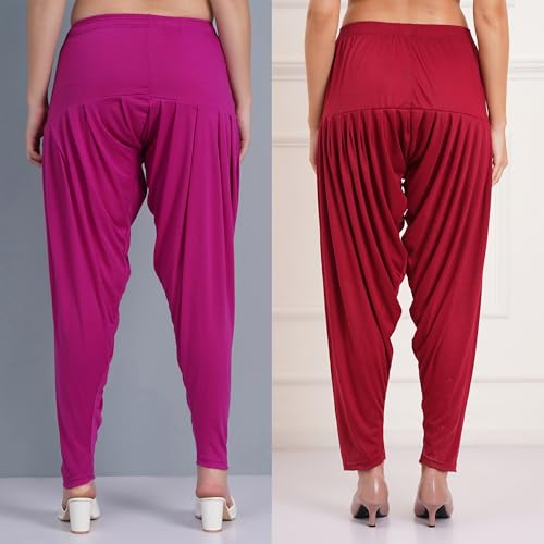 Image of Buy That Trendz Patiala Salwar for Women Relaxed Fit Viscose Patiyala Salwar Harem Bottom Pants