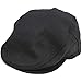 Flat Cap for Men Made in Ireland Irish Hat Flat Cap 100% Irish Wool Black S