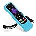 [2-Pack] AKWOX Protective Case for Roku Express Remote,[Anti Slip] Shock Proof Silicone Cover Case with Lanyard for Roku Express/Roku Premiere RC68/RC69/RC108/RC112 Standard IR Remote (Blue)