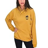 Ankerlogo VIENTO VIENTO Coco Surf Damen Kapuzenpullover (Senf, XL)