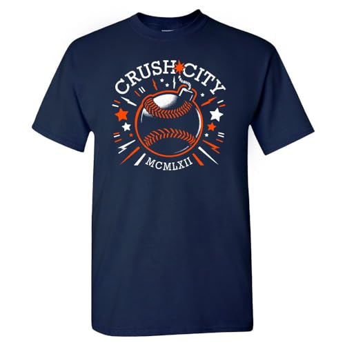 Xtreme Apparrel Home Run Bombs - Camiseta para hombre para fanáticos del béisbol, Houston - Camisa azul marino, X-Large