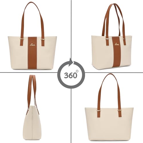 Image of Lavie Women's Kara Colourblock Tote Bag for Women | Tote Handbag for Work | Ladies purse | Stylish Shoulder Bag | Gift for Women