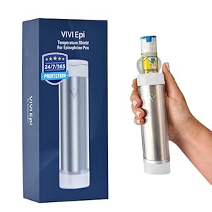 VIVI Epi Carry Case – Portable Temperature Shield for EpiPens – Travel Case for Mylan®/Viatris® Epinephrine Pens – Insulated for Extreme Cold & Heat, TSA Compliant – No Ice Pack or Electricity Needed