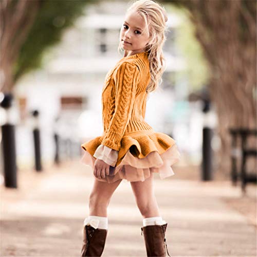 Image of FKKFYY Long Sleeve Fall Sweaters for Girls