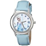Disney（ディズニー）アナと雪の女王 エルサ Frozen Tween Snow Queen Elsa ステンレススティールブルーウォッチ 並行輸入品