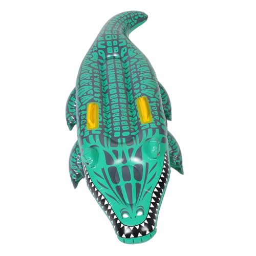 Genérico Tabla de Surf Inflable de cocodrilo Ballena Inflable cocodrilo Inflable Gigante Tabla de Surf Hinchable Tabla de Surf para Piscina Juguete Flotante colchoneta Flotante para Piscina