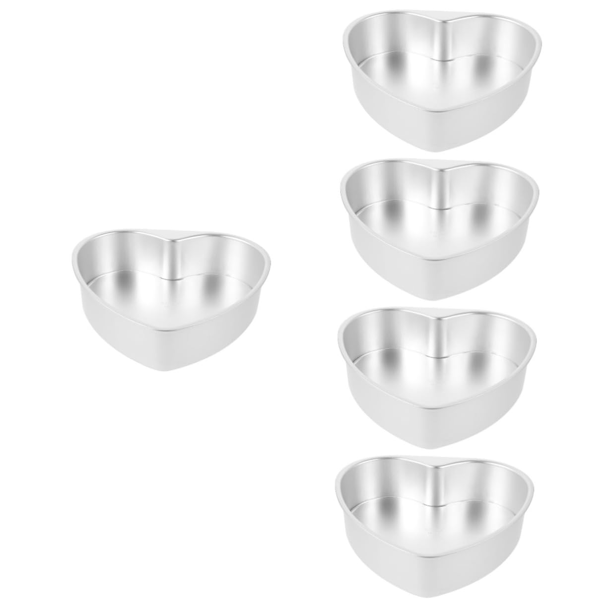 IMIKEYA 5 Pièces Moule À Gâteau En Forme De Coeur Rôtissoire Poêle À Griller Plats De Cuisson Pour Four Moule À Gâteau En Forme De Coeur Moule À Gâteau En Forme De Coeur Petits Moules À