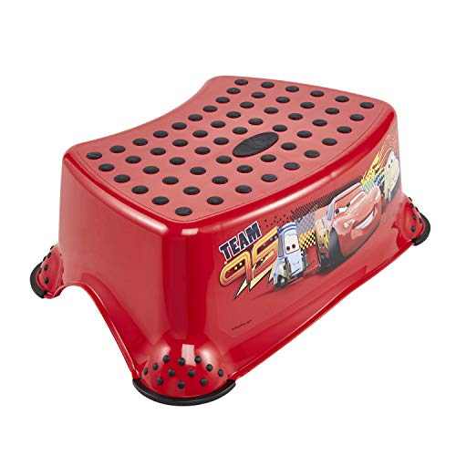 keeeper Tabouret Disney Cars, De 3 à 14 ans Environ, Fonction Antidérapante, Tomek, Rouge Cerise