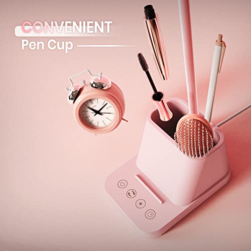 Axx Pink Cute Desk Lamp With Usb Charging Port, Small Desk Lamp For Kids, Women, Teen Girls, 650Lm Led Desk Light, Touch Study Lamps For Bedrooms, Kawaii Desktop Lamp For Home Office College Dorm Room #TOP4