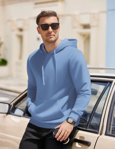 Image of COOFANDY Men's Hooded Pullover Casual Long Sleeve Drawstring Gym Hoodies Sweatshirts with Pocket