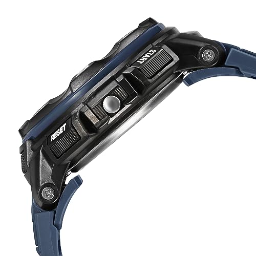 Fastrack Analog Digital Black Dial Blue Plastic Strap Unisex Watch - NT38076PP05W - Image 4