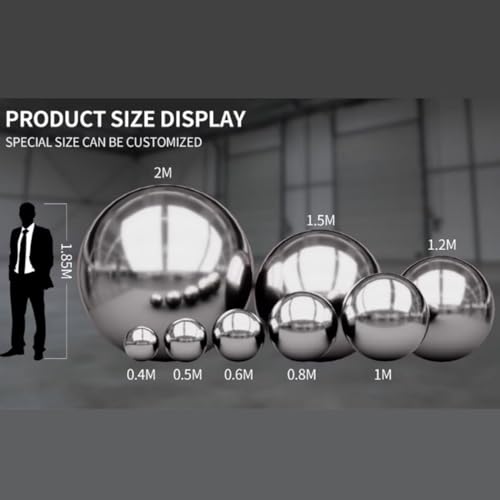 Bola espejada inflable dorada reutilizable, grande y brillante de PVC, para fiestas, eventos, escenarios, publicidad y decoración (1 pieza, 2,0 m, sin bomba) miniatura 7