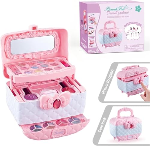 Jirrtco 2024新年のプレゼント メイクセットおもちゃ 女の子 お化粧セット 女の子 お 化粧 セット メイクセット ドレッサー 子供 小学生 女の子 プレゼント 4 5 6 7 8 9 10 11 12 13 歳女の子誕生日プレゼント クリスマス