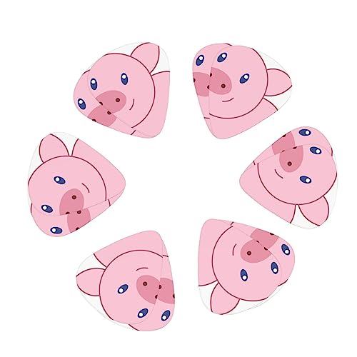 Lot de 12 médiators en forme de cochon mignon pour guitare électrique et basse dans une boîte - Les Beatles, Paul McCartney, John Lennon, RIngo Starr, George Harrison Lot de 12 médiators en forme de cochon mignon pour guitare électrique et basse dans une boîte – Image 3