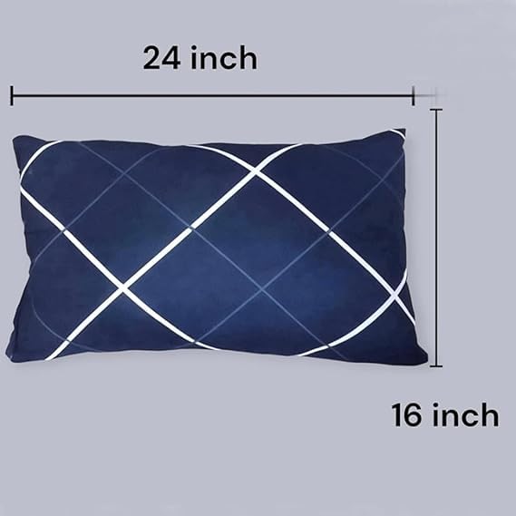 Image of MINIMART Microfiber Pillows Set 4, Soft Adjustable Pillow for Sleeping - 16 x 24 Inches -Blue (4, Blue, King (U.K. Standard S0-2